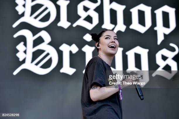 Bishop Briggs performs on the Panorama stage during the 2017 Panorama Music Festival - Day 3 at Randall's Island on July 29, 2017 in New York City.