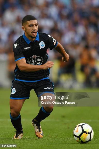 Bakkali of RC Deportivo La Coruna in action during the Pre-Season Friendly match between FC Porto and RC Deportivo La Coruna at Estadio do Dragao on...