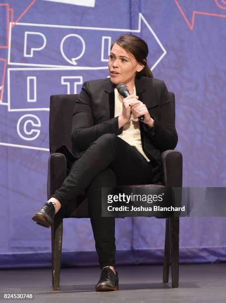 Clea Duvall at the 'Meet Veep!' panel during Politicon at Pasadena Convention Center on July 30, 2017 in Pasadena, California.