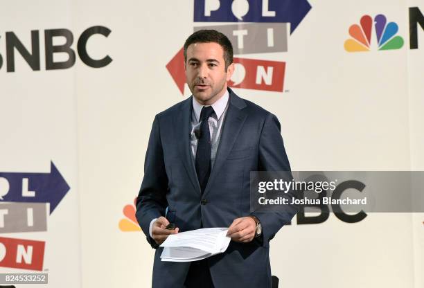 Ari Melber at the 'MSNBC: Hip Hop And Politics' panel during Politicon at Pasadena Convention Center on July 30, 2017 in Pasadena, California.