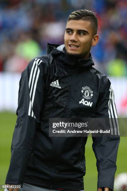 Andreas Pereira of Manchester United before the game against Valerenga today at Ullevaal Stadion on July 30, 2017 in Oslo, Norway.
