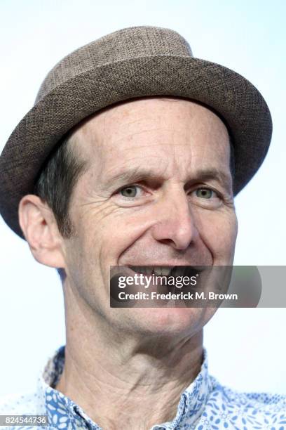 Actor Denis O'Hare of 'Edgar Allan Poe: Buried Alive' speaks onstage during the PBS portion of the 2017 Summer Television Critics Association Press...