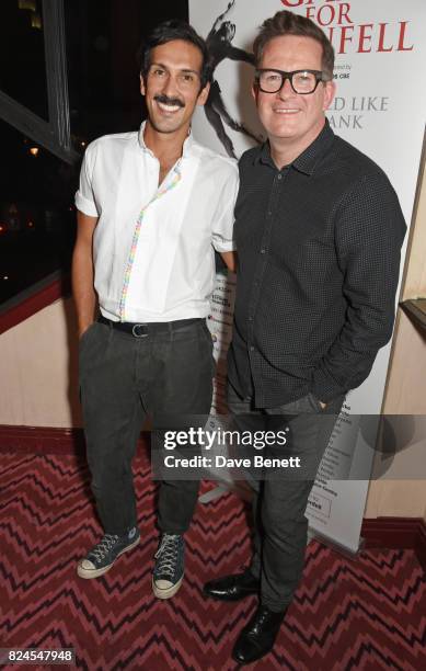 Arthur Pita and Sir Matthew Bourne attend a drinks reception celebrating 'Gala For Grenfell', a special gala bringing together a host of the world's...