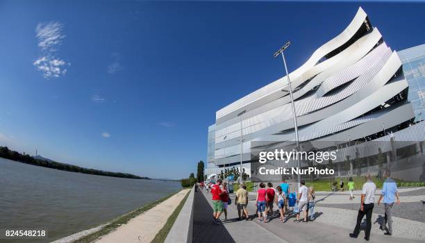 The Duna Arena, the location at which diving and pool events are held at the FINA World Championships 2017, in Budapest, Hungary, 30 July 2017.