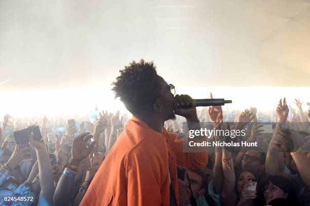 Rapper Desiigner performs onstage with Mura Masa at The Pavilion during the 2017 Panorama Music Festival - Day 3 at Randall's Island on July 30, 2017...