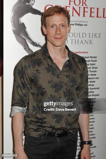 Edward Watson attends a drinks reception celebrating 'Gala For Grenfell', a special gala bringing together a host of the world's leading dancers to...