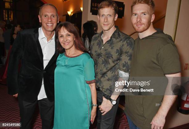 Robert Rinder, director Arlene Phillips, Edward Watson and Neil Jones attend a drinks reception celebrating 'Gala For Grenfell', a special gala...