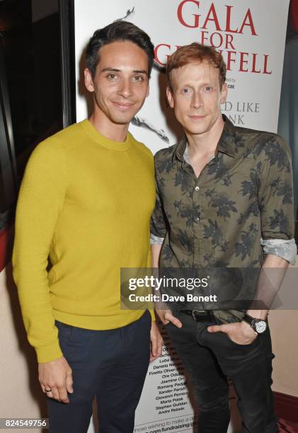 Gary Wood and Edward Watson attends a drinks reception celebrating 'Gala For Grenfell', a special gala bringing together a host of the world's...