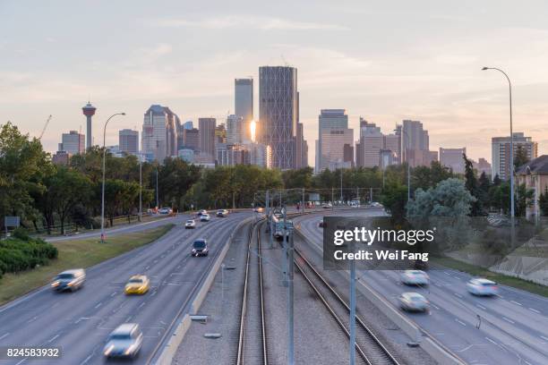 Calgary Fall Sunset Calgary Skyline Sunset Photos and Premium High Res Pictures - Getty Images