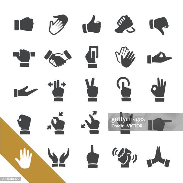 bildbanksillustrationer, clip art samt tecknat material och ikoner med gest ikoner - välj serie - high five