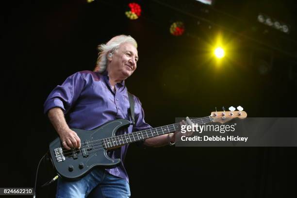 Terry Uttley of Smokie performs during Punchestown Music Festival at Punchestown Racecourse on July 30, 2017 in Naas, Ireland.