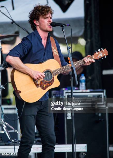 Vance Joy performs during day 2 of the Mo Pop Festival at Detroit Riverfront on July 30, 2017 in Detroit, Michigan.