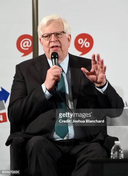 Dennis Prager at the 'Now What, Republicans?' panel during Politicon at Pasadena Convention Center on July 30, 2017 in Pasadena, California.