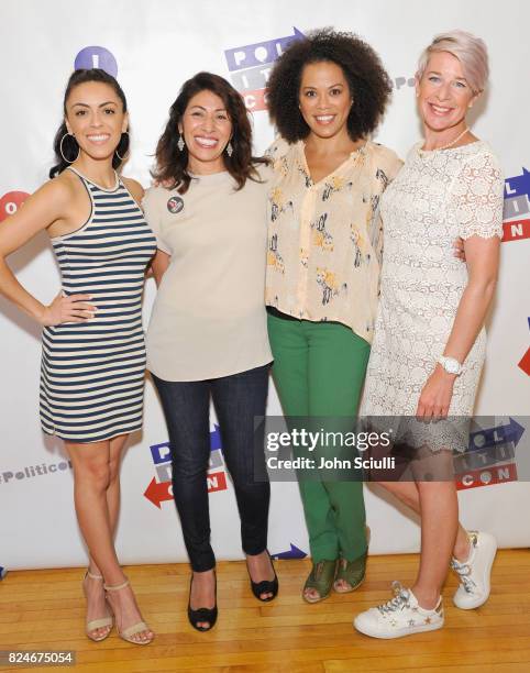 Grace Parra, Emiliana Guereca, Amy Holmes and Katie Hopkins at Politicon at Pasadena Convention Center on July 30, 2017 in Pasadena, California.