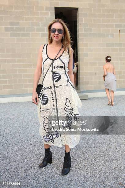 Anna Nikolayevsky attends the 24th Annual Watermill Center Summer Benefit and Auction at The Watermill Center on July 29, 2017 in Water Mill, New...
