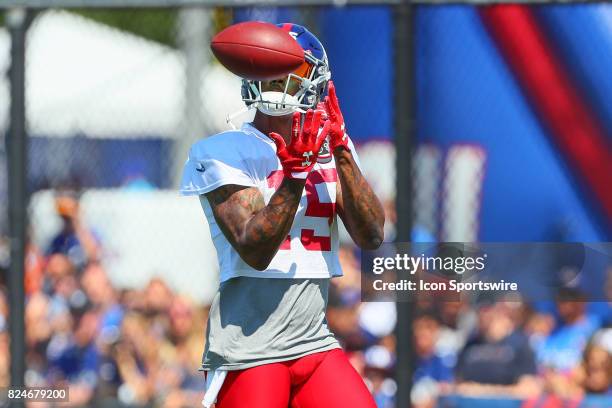 New York Giants wide receiver Brandon Marshall during 2017 New York Giants Training Camp on July 30 at Quest Diagnostics Center in East Rutherford,...