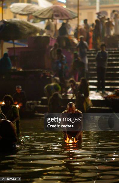 holy ghats at haridwar, india - haridwar stock pictures, royalty-free photos & images