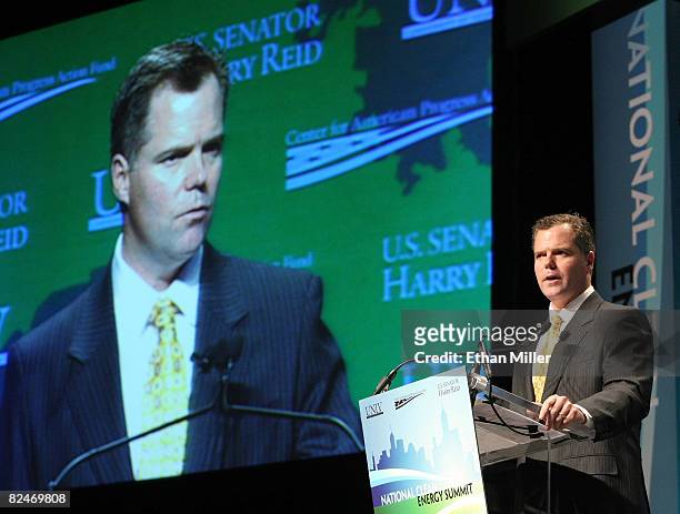 President and Chief Executive Officer of MGM Mirage Jim Murren speaks during the National Clean Energy Summit at the Cox Pavilion at UNLV August 19,...