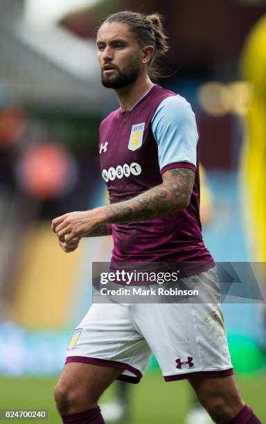 Henri Lansbury of Aston Villa during the pre season friendly match between Aston Villa and Watford at Villa Park on July 29, 2017 in Birmingham,...