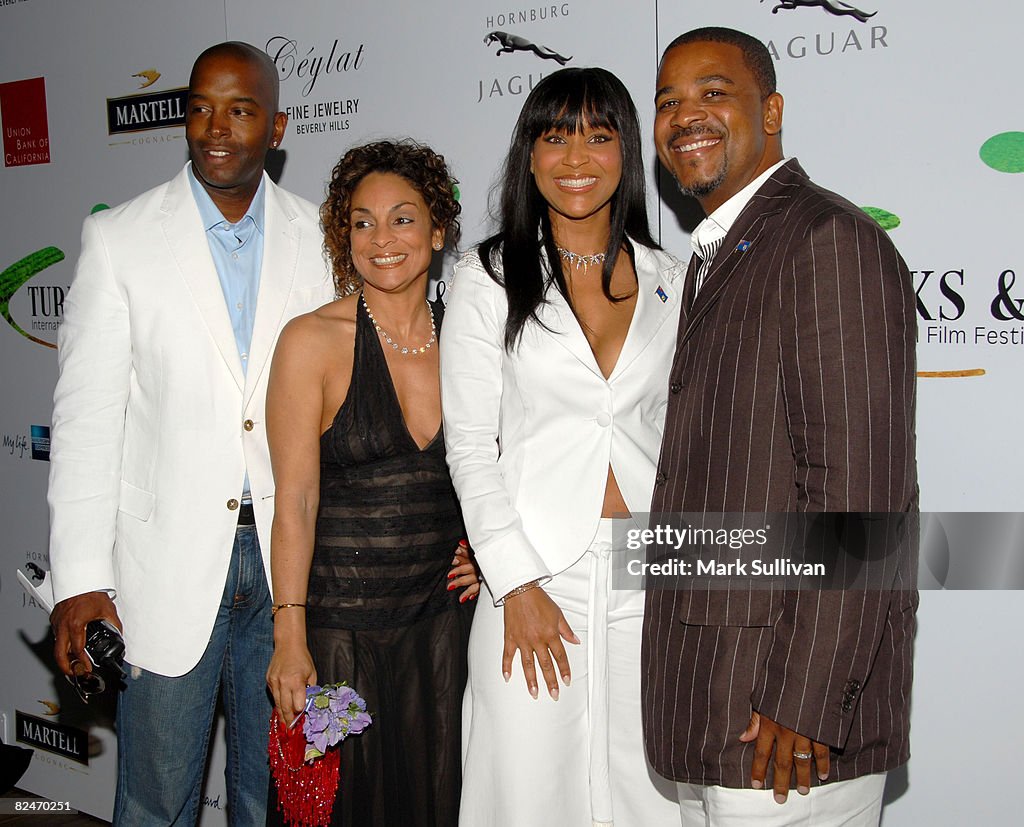 Terrence Duckette, Jasmine Guy, Chief Minister Michael Misick and