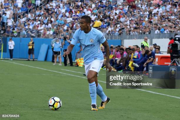 Manchester City defender Danilo during the game between Manchester City and Tottenham Hotspur. Manchester City defeated Tottenham by the score of...