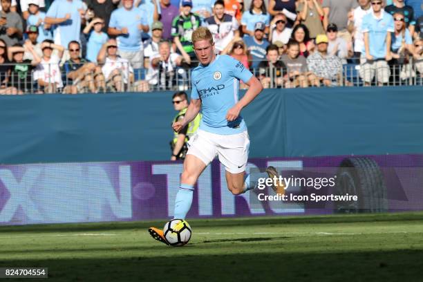 Manchester City midfielder Kevin De Bruyne in the game between Manchester City and Tottenham Hotspur. Manchester City defeated Tottenham by the score...