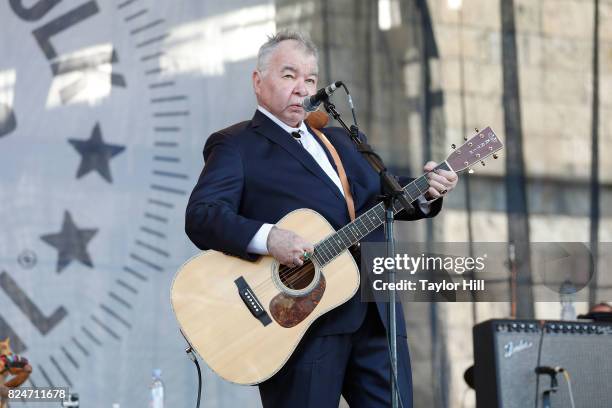 John Prine performs during the 2017 Newport Folk Festival at Fort Adams State Park on July 30, 2017 in Newport, Rhode Island.
