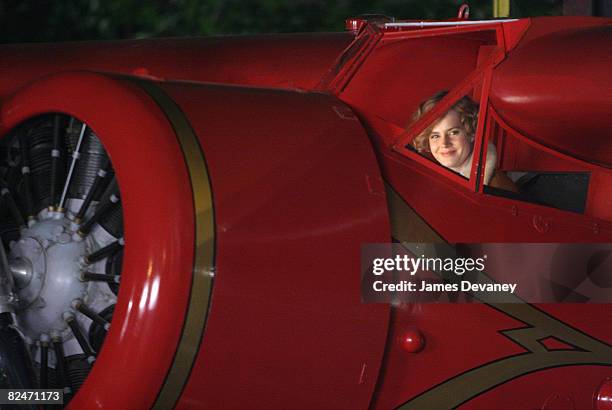 Actress Amy Adams on location for "Night at the Museum 2: Battle of the Smithsonian" at the Natural Museum of History on August 18, 2008 in New York...