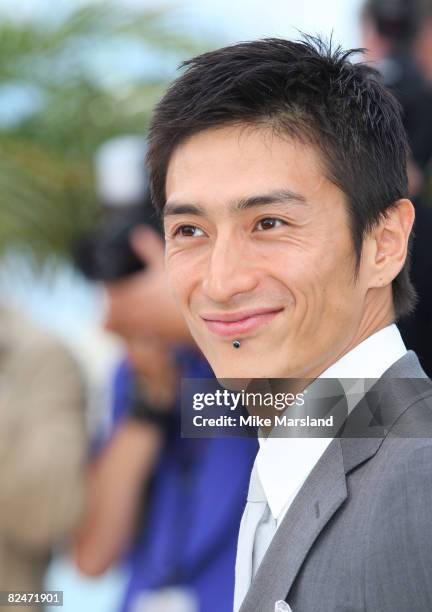 Actor Yusuke Iseya attends the "Blindness" photocall during the 61st Cannes International Film Festival on May 14, 2008 in Cannes, France.