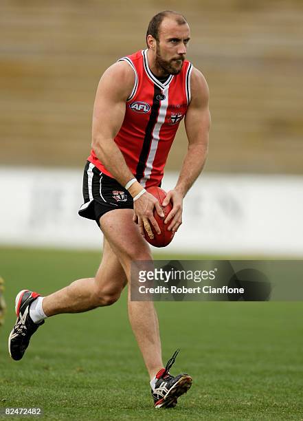 Fraser Gehrig of the Saints in action during a St Kilda AFL training session held at Line House Oval August 20, 2008 in Melbourne, Australia.