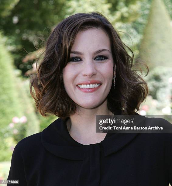 Liv Tyler attends Dior '09 Spring Summer Haute Couture fashion show at the Rodin Museum on June 30, 2008 in Paris, France.