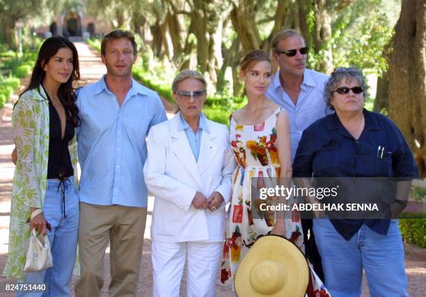 Patricia Velasquez , Thomas Kretschmann , Jeanne Moreau , Anna Thomson , Pascal Greggory and Josee Dayan, the members of the jury of the second...