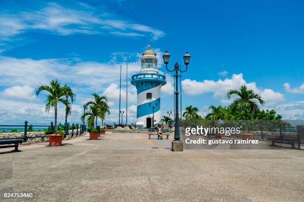 lighthouse in ecuador - ecuador stock-fotos und bilder