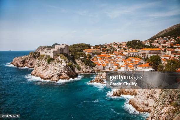 dubrovnik oude stad - ragusa stockfoto's en -beelden