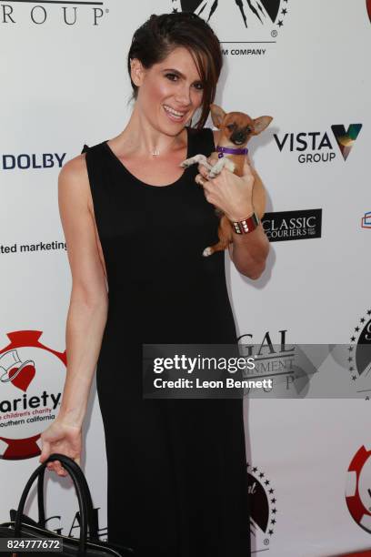 Actor Tiffany Michelle attends the 7th Annual Variety - The Children's Charity Of Southern California Texas Hold 'Em Poker Tournament at Paramount...