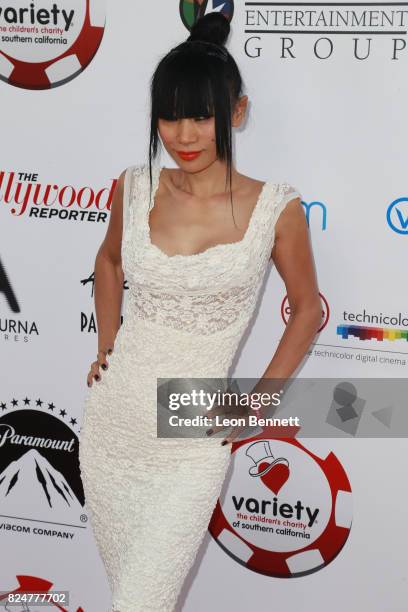 Actor Bai Ling attends the 7th Annual Variety - The Children's Charity Of Southern California Texas Hold 'Em Poker Tournament at Paramount Pictures...