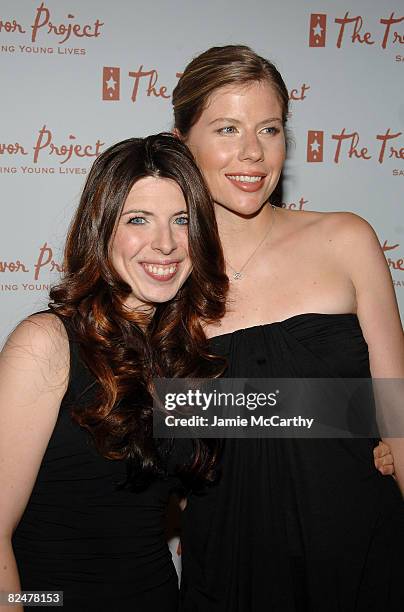 Actress Heather Matarazzo and Carolyn Murphy attend the 8th Annual Trevor Project New York Gala at the Mandarin Oriental Hotel on June 30, 2008 in...