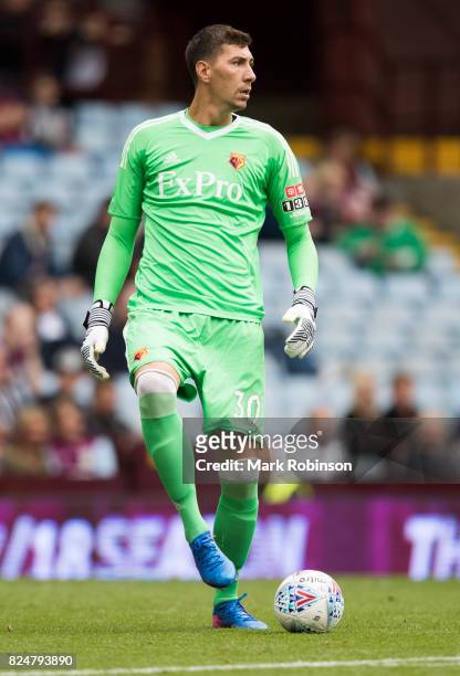 Costel Pantilimon of Watford during the pre season friendly match between Aston Villa and Watford at Villa Park on July 29, 2017 in Birmingham,...