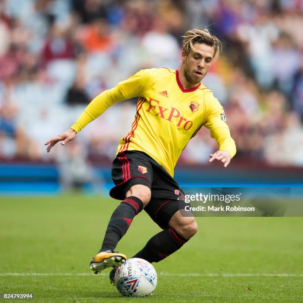 Kiko Femenía of Watford during the pre season friendly match between Aston Villa and Watford at Villa Park on July 29, 2017 in Birmingham, England.