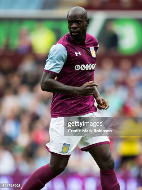 Chris Samba of Aston Villa during the pre season friendly match between Aston Villa and Watford at Villa Park on July 29, 2017 in Birmingham, England.