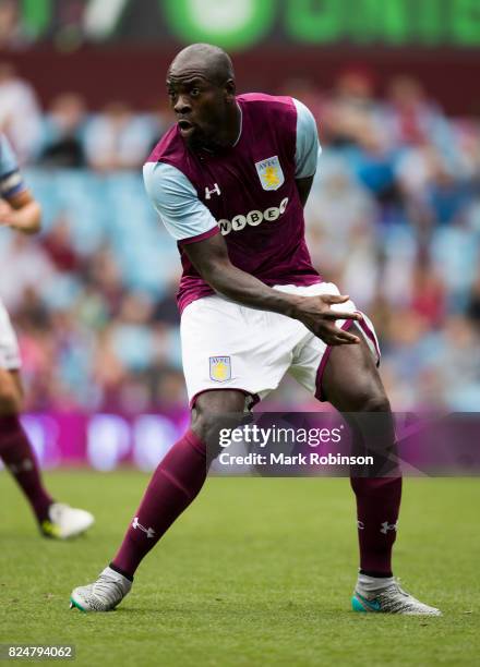 Chris Samba of Aston Villa during the pre season friendly match between Aston Villa and Watford at Villa Park on July 29, 2017 in Birmingham, England.