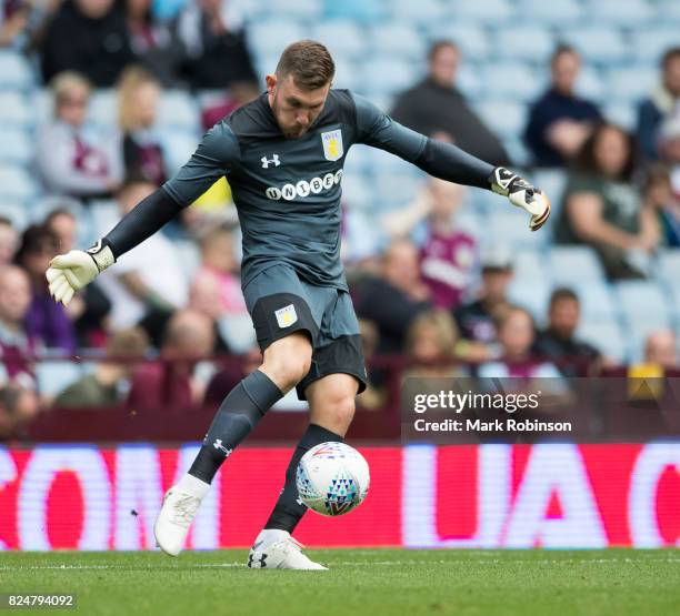 Jed Steer of Aston Villa during the pre season friendly match between Aston Villa and Watford at Villa Park on July 29, 2017 in Birmingham, England.