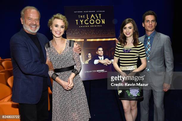 Actors Kelsey Grammer, Dominique McElligott, Lilly Collins, and Matt Bomer attend The Last Tycoon New York Special Screening & VIP Reception at the...