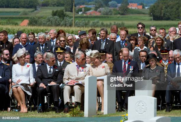 Catherine, Duchess of Cambridge, King Philippe of Belgium, Prince Charles, Prince of Wales, Queen Mathilde of Belgium, Prince William, Duke of...