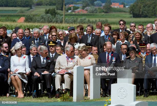 Catherine, Duchess of Cambridge, King Philippe of Belgium, Prince Charles, Prince of Wales, Queen Mathilde of Belgium, Prince William, Duke of...
