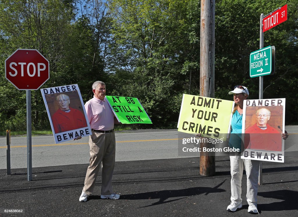 People Protest Release Of Defrocked Priest Paul Shanley