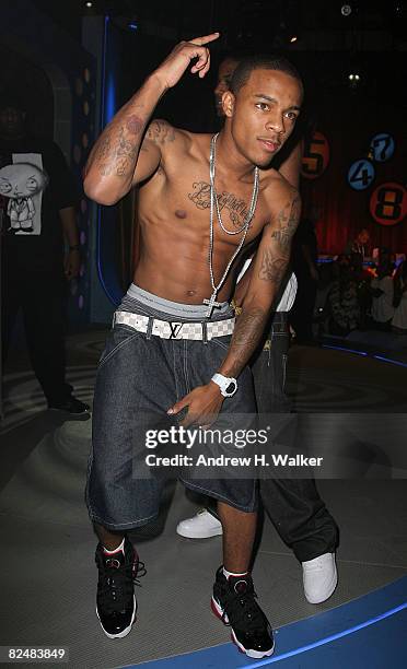 Bow Wow attends the taping of the 2,000th episode of "106 & Park" at the BET studios on August 19, 2008 in New York City.