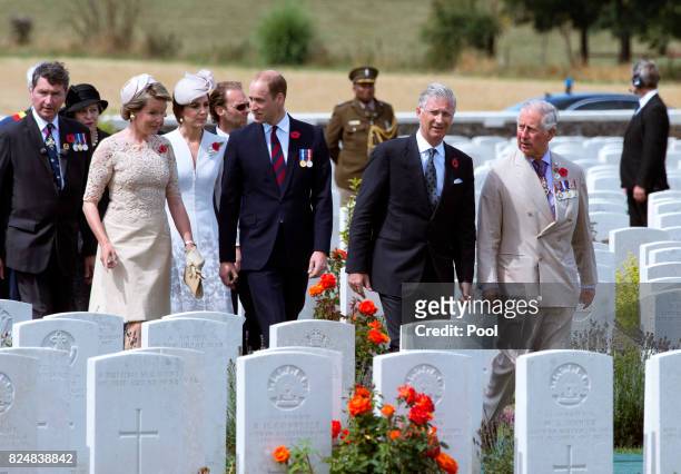 Timothy Laurence, Queen Mathilde of Belgium, Catherine, Duchess of Cambridge, Prince William, Duke of Cambridge, King Philippe of Belgium and Prince...