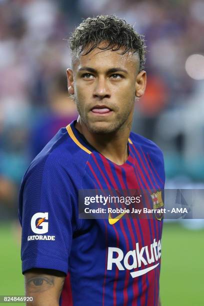 Neymar of FC Barcelona during the International Champions Cup 2017 match between Real Madrid and FC Barcelona at Hard Rock Stadium on July 29, 2017...