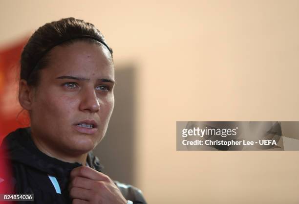 Dzsenifer Marozsan of Germany waits in the tunnel before kick off during the UEFA Women's Euro 2017 Quarter Final match between Germany and Denmark...